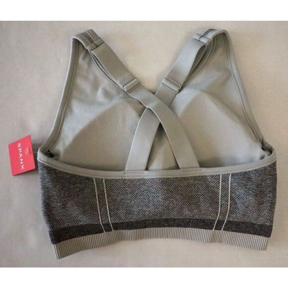 Spanx 50284R Women's Sz Small Spacedye Cloudy Gray Seamless Sculpt Sports Bra - Picture 4 of 7